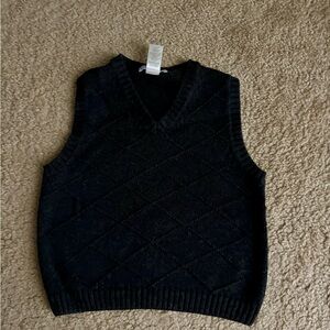 Janie and Jack Boy’s Charcoal Sweater Vest